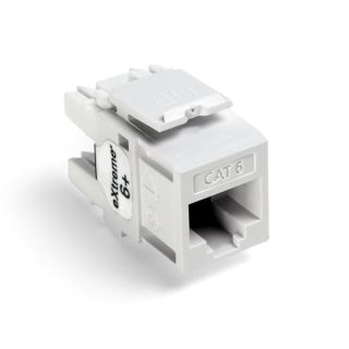 Leviton 61110-RW6 Extreme 6+ QuickPort Connector, CAT 6, White