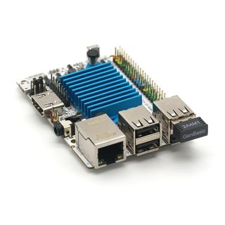 Libre Computer Le Potato Mini Single Board Computer with USB WiFi 4 and Heatsink (2GB WiFi 4, Libre Blue)