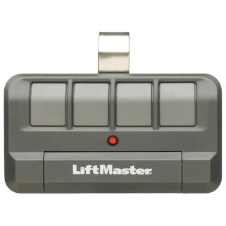 LiftMaster 894LT Remote Control Transmitter, 4 Button, Black with Grey Buttons