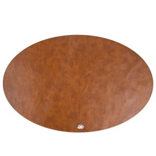 Linkidea Vegan Leather Splat Mat: Reusable High Chair Floor Protector & Portable Picnic Blanket for Kids (Brown)