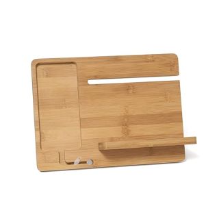 Lipper International Smart Phone/Watch Stand, Bamboo