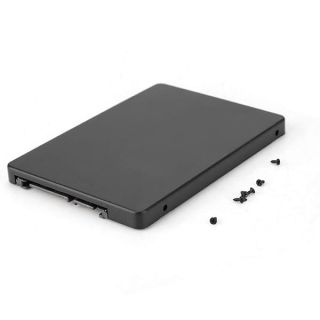 M.2 NGFF to 2.5inch SATA 3.0 Adapter, M.2 SSD to SATA Konverter, B+M Key/M Key SATA Based NGFF SSD to SATA 3.0 Converter Card(Black)