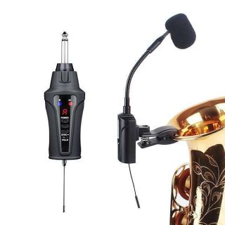 MAMKOES ST-5 Sax Microphone Wireless Instrument UHF Mic Receiver &amp; Transmitter System for Saxophone French Horn Trumpet Trumbone