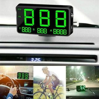 MASO Car Motorbike Bicycle Universal Digital GPS Speedometer OBD-II Overspeed Alarm System MPH/KM/h