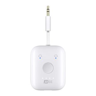 Upgrade Your Travel: MEE Audio Connect Air Bluetooth Adapter for AirPods & Headphones - Works with 3.5mm Aux on Planes & More