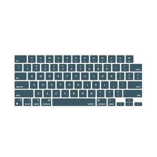 MOSISO Keyboard Cover Skin Compatible with MacBook Air 15 M3 A3114 M2 A2941/Air 13.6 M3 A3113 M2 A2681/Pro 14 M3 M2 M1 A2918 A2992 A2779 A2442/Pro 16 M3 M2 M1 A2991 A2780 A2485, Deep Teal