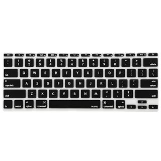 MOSISO Protective Keyboard Cover Skin Compatible with MacBook Air 11 inch A1370 A1465, Black