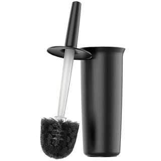 MR.SIGA Toilet Bowl Brush and Holder for Bathroom, Black, 1 Pack