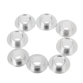 MUXSAM 8-Pack Inline Skate Bearing Bushing Spacers for 8mm Axles Spacers (Silver), Wheel Center Bearing Spacers Men Women Outdoor Skating