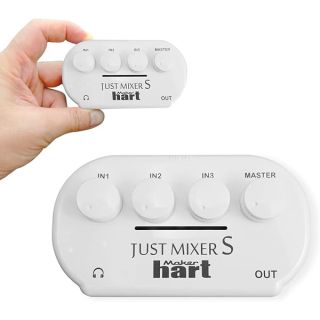 Maker hart JUST Mixer S Portable 3 Channels Stereo IN Mini Audio Mixer/2 Stereo Output/Battery/USB Power/3C Device