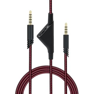 McBazel 2M Headset Cable with Volume Control for Astro A10/A30/A40 - PS5/PS4/Xbox Series X&S - Red Replacement Cord