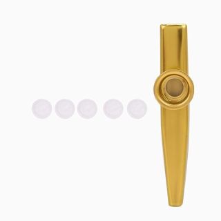 Mini Portable Aluminum Alloy Ukulele - Easy to Learn Musical Instrument for Guitar, Violin & Piano (Gold)