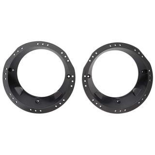 Metra 82-9601 6-1/2" to 6-3/4" Speaker Adapter for 1998-2013 Harley Davidson Touring Models,Black