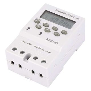 Microcomputer Time Control Switch KG316T 220V Programmable Automatic Digital Timer Switch Timing Control Range 1Min - 168H