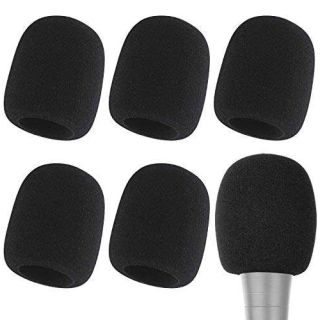 Microphone Cover - Foam Mic Covers Windscreen Suitable for Most Standard Handheld Microphone 6 PCS