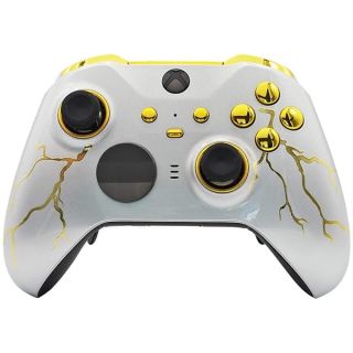Modded Zone UN-MODDED Custom Controller for Xbox ONE Elite Series 2 - Gold Thunder Edition