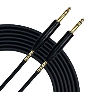 Mogami GOLD TRS-TRS-30 Balanced Audio Patch Cable, 1/4" TRS Male Plugs, Gold Contacts, Straight Connectors, 30 Foot