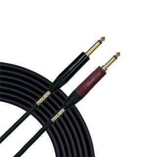 Mogami Gold INST Silent S-18 Guitar Instrument Cable, 1/4" TS Male Plugs, Gold Contacts, Straight Connectors with silentPLUG, 18 Foot