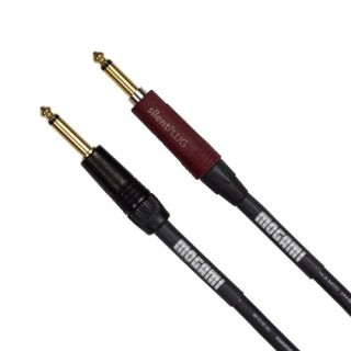 Mogami Platinum GUITAR-40 Instrument Cable, 1/4" TS Male Plugs, Gold Contacts, Straight Connectors with silentPLUG, 40 Foot