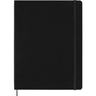 Moleskine Hard Cover Smart Notebook, Ruled/Lined, XL (7.5" x 9.5") Black, Compatible w Smart Pen, 176 Pages