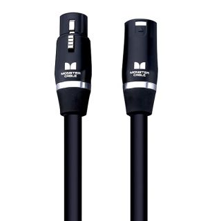 Monster Prolink Studio Pro 2000: 20ft Microphone Cable with Gold Contact XLRs for Superior Sound Quality