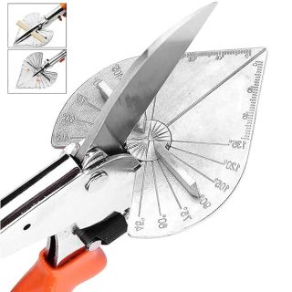 Multi Angle Miter Shear Cutter | Hand Shear Multipurpose Tool | | 45 to 135 Degrees Miter Scissor | Stainless Steel with Rubber Handle & Safety Lock