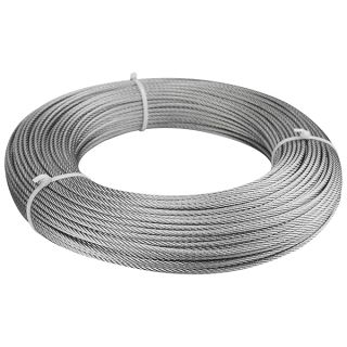 Muzata 300 ft 1/8" Stainless Steel Cable T316 Wire Rope for 1/8" Cable Railing System Deck Cable Railing Aircraft Cable Railing Hardware 7x7 Strands Indoor Outdoor DIY Balustrade Hanging WR02 WP1