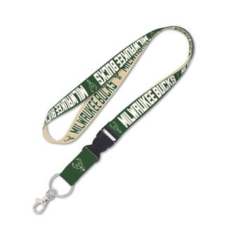 NBA Milwaukee Bucks Lanyard with Detachable Buckle, 1-Inch