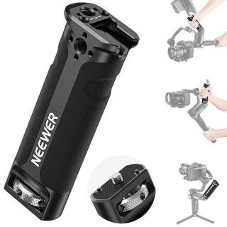 NEEWER Sling Handle Grip for WEEBILL-S Only, Handgrip with Cold Shoe, 1/4&amp;quot; Thread, 1/4&amp;quot; Thumb Screw, 3/8&amp;quot; ARRI Locating Holes and Anti Twist Pins Compatible with ZHIYUN WEEBILL-S Gimbal Stabilizer