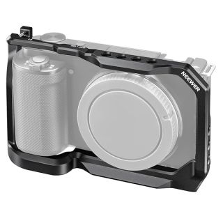 NEEWER ZV-E10 Camera Cage: Aluminum Rig for Sony ZV-E10 with Arca QR Plate & Cold Shoe Mounts