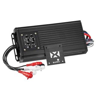 NVX MVPA4 600W Total RMS 4-Channel Bridgeable Marine-V Series Micro Class D Compact Marine/Powersports/Motorcycle Amplifier | IPX67 Waterproof Rating