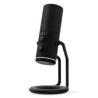 NZXT Capsule - AP-WUMIC-B1 - USB Cardioid Streaming, Gaming &amp; Podcasting Microphone - Crystal Clear Voice Clarity - Built-in Shock Absorber - Easy Boom Arm Mounting - Twitch, Discord, YouTube - Black