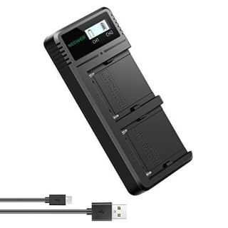 Neewer Dual USB Charger Compatible with Sony NP-F970 NP-F960 NP-F950 NP-F930 NP-F770 NP-F750 NP-F570 NP-F550 Camera Battery, Fast Battery Charger with LCD Display,Versatile Charging Options