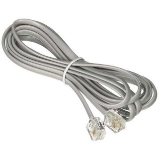 Networx RJ11 6 Conductor 7' Straight Wired Modular Telephone Cable