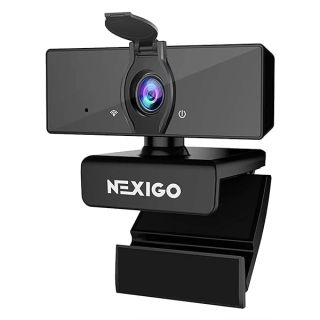 NexiGo N660 1080P Business Webcam, Dual Microphone &amp; Privacy Cover, USB FHD Web Computer Camera, Plug and Play, for Zoom/Skype/Teams/Webex, Laptop MAC PC Desktop