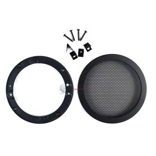 Nippon America 4.5" Inch Car Speaker Woofer Steel Mesh Grill with Speed Clips and Screws - Black