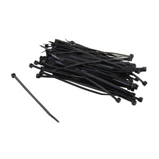 Nippon Labs CT-4MINI-BK 4" Mini Cable Ties, 100 Pieces/Bag, Black