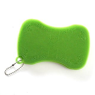 Norpro 1090 Silicone Bowtie Dish Brush, Green