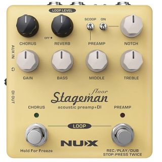 NuX Stageman Floor Acoustic Preamp & DI Pedal: Ultimate Sound Solution for Musicians