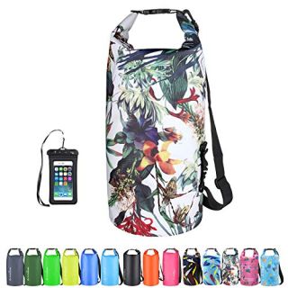 OMGear Waterproof Dry Bag Backpack Waterproof Phone Pouch 40L/30L/20L/10L/5L Floating Dry Sack For Kayaking Boating Sailing Canoeing Rafting Hiking Camping Outdoors Activities (camouflage1, 5L)