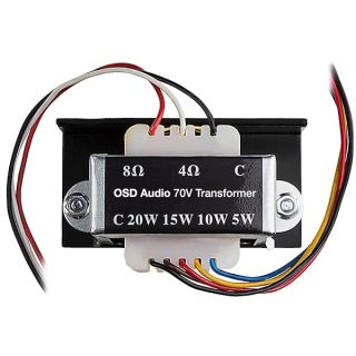 OSD Audio 70V Commercial (20W, 15W, 10W, 5W) Premium Distribution Line Transformer SP70