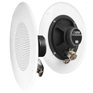 OSD Audio 8" Commercial 70V Ceiling Professional Speakers White Single C1070