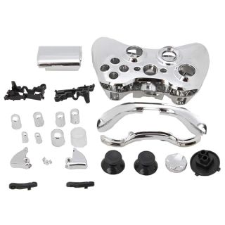 OSTENT Silver Controller Shell Case for Xbox 360 Wireless - Durable & Stylish Housing