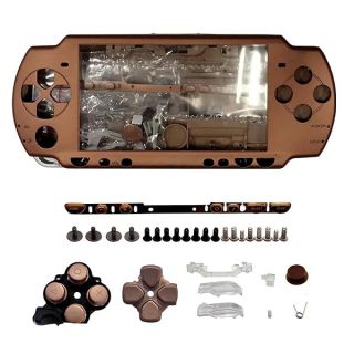OSTENT Brown Full Housing Shell Case Replacement for Sony PSP 2000 Console Parts