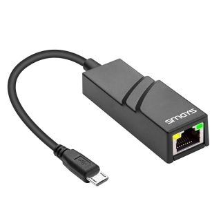 OTG Micro USB Ethernet Adapter for Raspberry Pi Zero, Android Tablet, Samsung Galaxy Tab Pro 10.1 - USB to RJ45 LAN Network