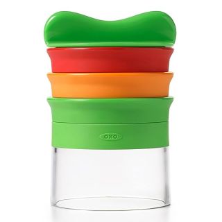 OXO Good Grips 3-Blade Hand-Held Spiralizer, Green, Red, & Orange