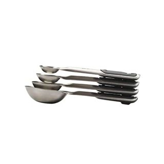 OXO Good Grips 4 Piece Stainless Steel Measuring Spoons with Magnetic Snaps