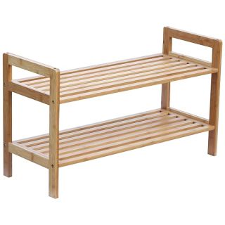 Oceanstar 2-Tier Bamboo Shoe Rack, Brown, SR1309