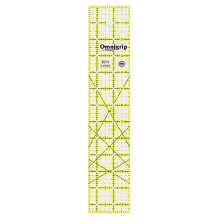 Omnigrid Omnigrip 2 x 12 1/2 in Quilting Ruler, Clear,80831