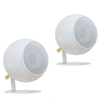 Orb Audio: Mod1 Round Stereo & TV Speakers - Two Pack - Compact Stereo Speakers - True Audiophile Reproduction - Easy to Hide - Ability To Upgrade Anytime